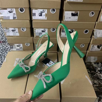Дамски обувки с токчета 2023 г. Голи боти с остри пръсти Мулета с високи токчета Дамски обувки с високи токчета Черни дамски помпи Единични обувки Секси сандали