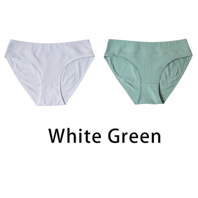 2 ks/sada dámskych plus size bezšvových bavlnených nohavičiek, denné spodné prádlo, sexy dámske rebrované nohavičky, dievčenské pohodlné nohavičky, spodná bielizeň 835