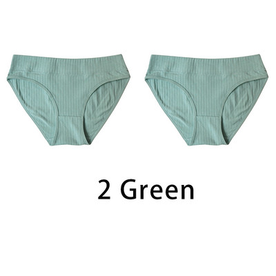 2 ks/sada dámskych plus size bezšvových bavlnených nohavičiek, denné spodné prádlo, sexy dámske rebrované nohavičky, dievčenské pohodlné nohavičky, spodná bielizeň 835