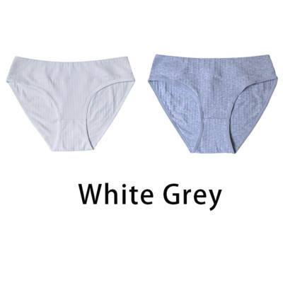 2 ks/sada dámskych plus size bezšvových bavlnených nohavičiek, denné spodné prádlo, sexy dámske rebrované nohavičky, dievčenské pohodlné nohavičky, spodná bielizeň 835