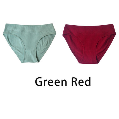 2 ks/sada dámskych plus size bezšvových bavlnených nohavičiek, denné spodné prádlo, sexy dámske rebrované nohavičky, dievčenské pohodlné nohavičky, spodná bielizeň 835