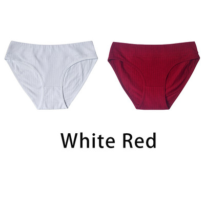 2 ks/sada dámskych plus size bezšvových bavlnených nohavičiek, denné spodné prádlo, sexy dámske rebrované nohavičky, dievčenské pohodlné nohavičky, spodná bielizeň 835
