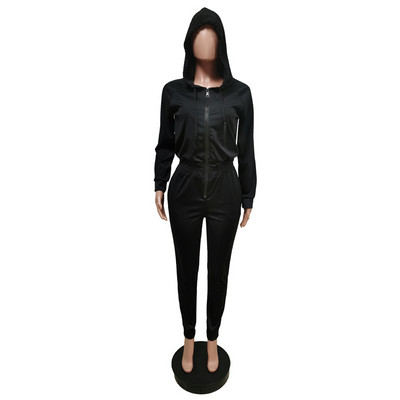 Dámske sexy elegantné overaly, temperamentné kombinézy, priliehavý overal s dlhým rukávom a čipkou, ležérne nohavice, párty overal