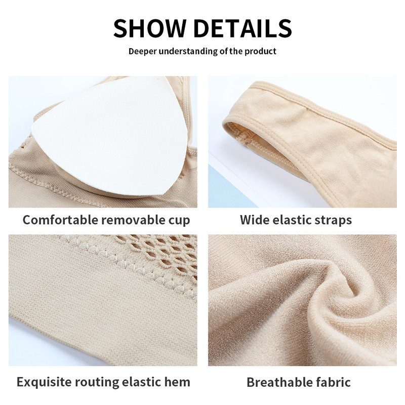 Grudnjak Sportski grudnjak bešavne veličine, seksi push up bralette Ženski grudnjak bez okvira Bones top Ženski bežični grudnjak s jastučićima Tube Top