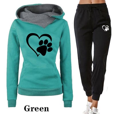 Moteriškas džemperio komplektas, sportinis kostiumas, laisvalaikio striukė, megztinis + kelnės, 2 vnt. rinkinys „Splice“ sportinis kostiumas