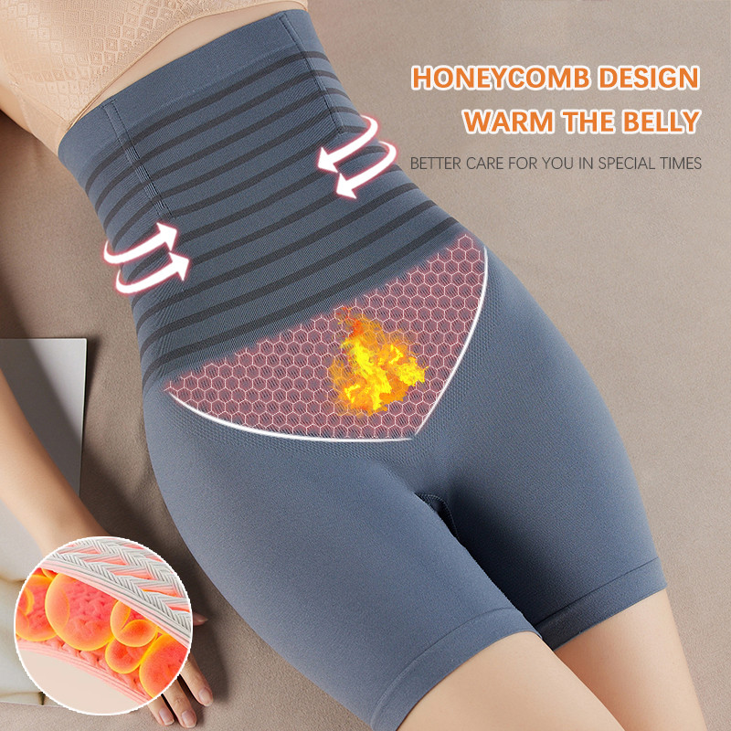 Flarixa Chiloți cu burtă plată cu talie înaltă Pantaloni scurți pentru femei, fără sudură, Boxeri XXL de siguranță, Lenjerie de slăbit