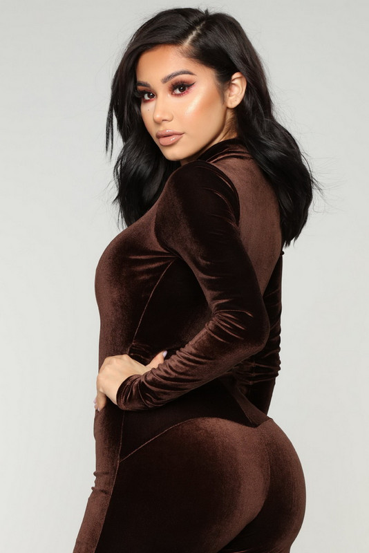 OKAYOASIS Livrare Gratuită Sexy Femeii cu mânecă lungă de toamnă din catifea Salopete Bodycon Elegante pentru femei