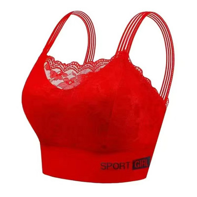 Sutien sexy din dantelă, fără sudură, mărime mare, confortabil, respirabil, pentru sport, frumusețe, vestă din spate, strâns pentru somn, înfășurat în piept.