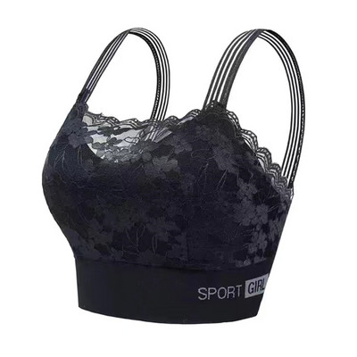 Sutien sexy din dantelă, fără sudură, mărime mare, confortabil, respirabil, pentru sport, frumusețe, vestă din spate, strâns pentru somn, înfășurat în piept.