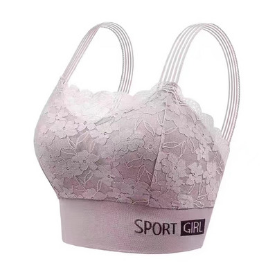 Sutien sexy din dantelă, fără sudură, mărime mare, confortabil, respirabil, pentru sport, frumusețe, vestă din spate, strâns pentru somn, înfășurat în piept.