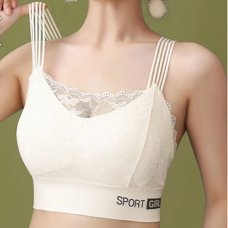 Sutien sexy din dantelă, fără sudură, mărime mare, confortabil, respirabil, pentru sport, frumusețe, vestă din spate, strâns pentru somn, înfășurat în piept.