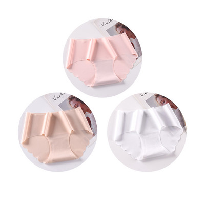 3 ks/sada bezšvových spodných prádel, hodvábnych dámskych jednofarebných nohavičiek, dámskych volánikových nohavičiek, dievčenských neviditeľných nohavičiek, sexy spodnej bielizne