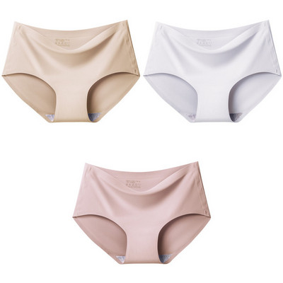 Žensko donje rublje od 3 komada Bešavne gaćice od ledene svile za žene Jednobojno donje rublje Žensko donje rublje Ženske gaćice Gaćice