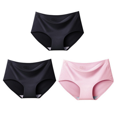 Žensko donje rublje od 3 komada Bešavne gaćice od ledene svile za žene Jednobojno donje rublje Žensko donje rublje Ženske gaćice Gaćice