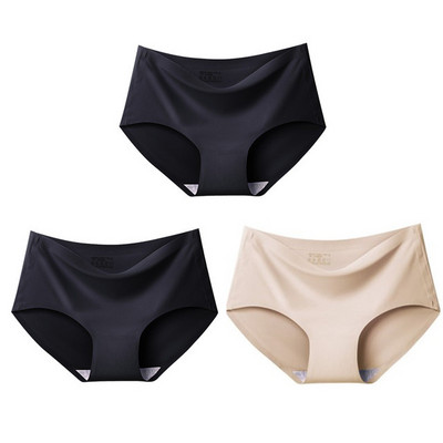 Žensko donje rublje od 3 komada Bešavne gaćice od ledene svile za žene Jednobojno donje rublje Žensko donje rublje Ženske gaćice Gaćice