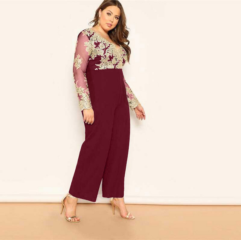 Ležerni kombinezon širokih nogavica Seksi ženski kombinezon s V-izrezom, elegantan ravni kombinezon za zabavu