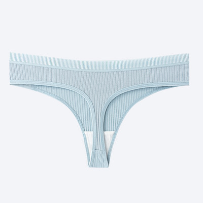 1/2kom Ženske seksi tange Ženske pamučne gaćice Niskog struka Prugaste jednobojne gaće Udobno intimno donje rublje