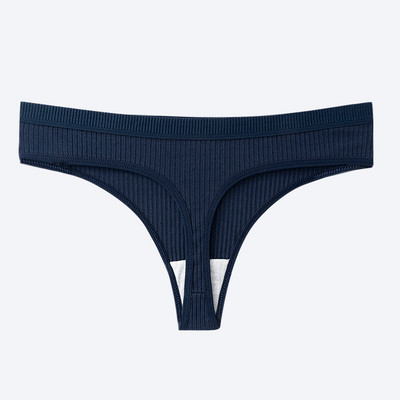 1/2kom Ženske seksi tange Ženske pamučne gaćice Niskog struka Prugaste jednobojne gaće Udobno intimno donje rublje