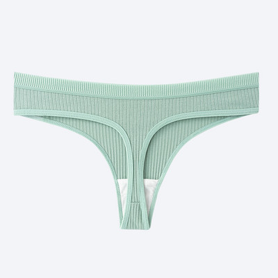 1/2kom Ženske seksi tange Ženske pamučne gaćice Niskog struka Prugaste jednobojne gaće Udobno intimno donje rublje