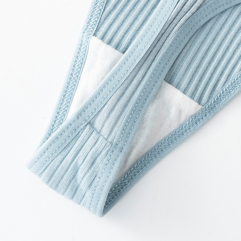 1/2kom Ženske seksi tange Ženske pamučne gaćice Niskog struka Prugaste jednobojne gaće Udobno intimno donje rublje