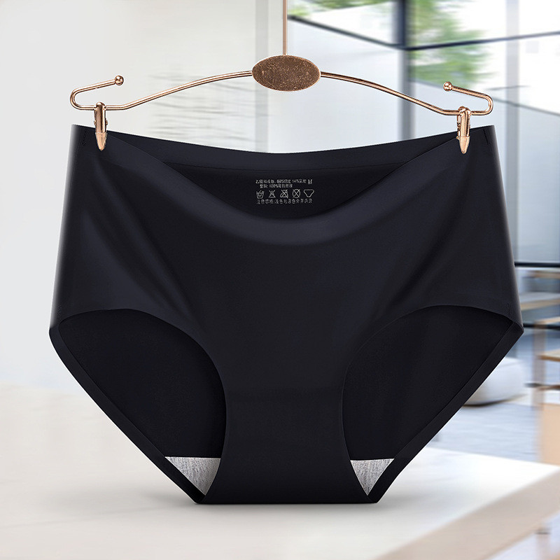 Dámske bezšvové nohavičky, veľká veľkosť 4XL, hodvábne spodné prádlo so stredným pásom pre ženy, 3 ks, veľké dámske nohavičky, sada, spodná bielizeň