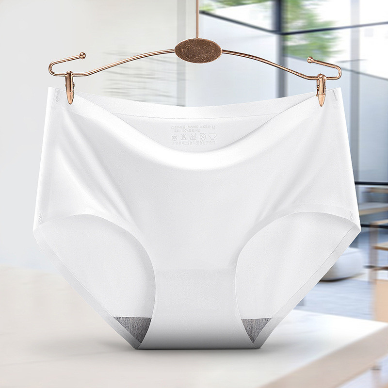 Dámske bezšvové nohavičky, veľká veľkosť 4XL, hodvábne spodné prádlo so stredným pásom pre ženy, 3 ks, veľké dámske nohavičky, sada, spodná bielizeň