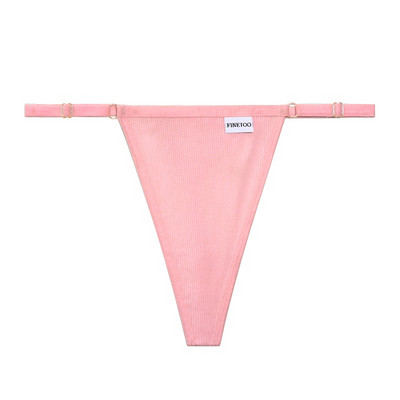 FINETOO pamučne g string podesive ženske gaćice Seksi gaćice niskog struka Bešavne tange Žensko donje rublje Tangas Mujer S-XL