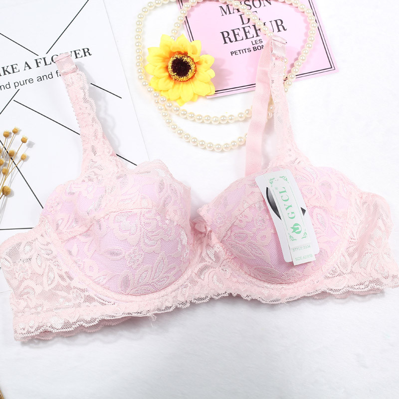 Vrhunsko žensko donje rublje Seksi push up grudnjaci 3/4 košarice podstavljeni čipkasti prozirni grudnjak B SAMO ženski grudnjak