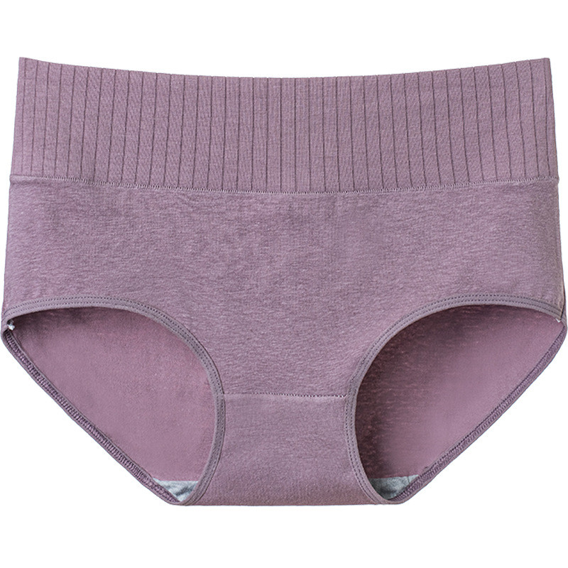 Puuvillane naiste aluspesu aluspüksid kõrge vöökohaga püksid ühevärvilised hingavad aluspüksid õmblusteta pehme pesu tüdrukute moepüksid