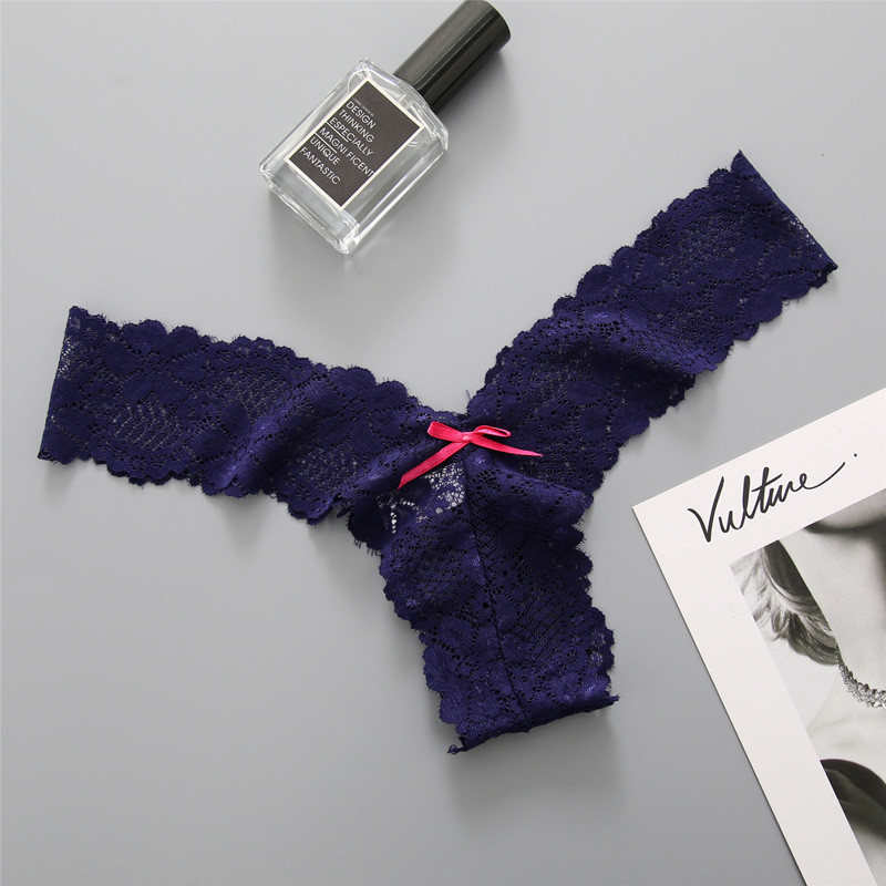 5vnt moteriški apatiniai Sexy String 5vnt Didelio dydžio Moteriškos kelnaitės apatinis trikotažas G styginiai permatomos nėriniuotos kelnaitės, elastingos žemos juosmens juostos