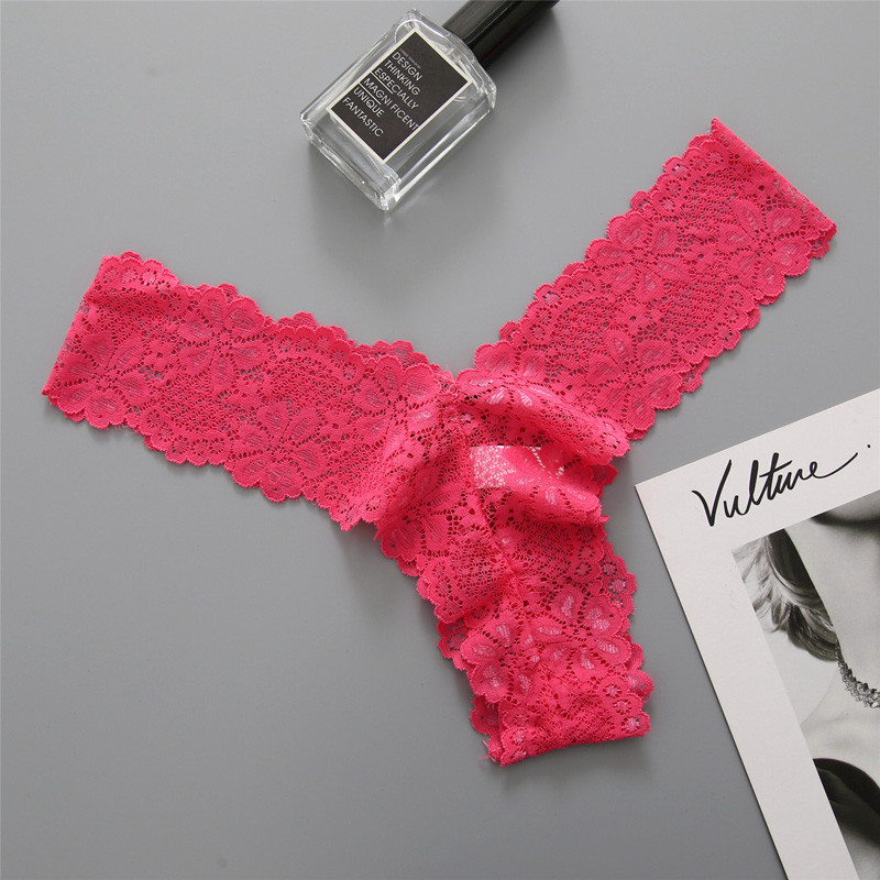 5vnt moteriški apatiniai Sexy String 5vnt Didelio dydžio Moteriškos kelnaitės apatinis trikotažas G styginiai permatomos nėriniuotos kelnaitės, elastingos žemos juosmens juostos