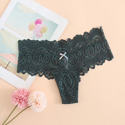 Ženske čipkaste gaćice Seksi donje rublje Ženske kratke hlače srednjeg struka M-XL Prozirno donje rublje Femme Intimates