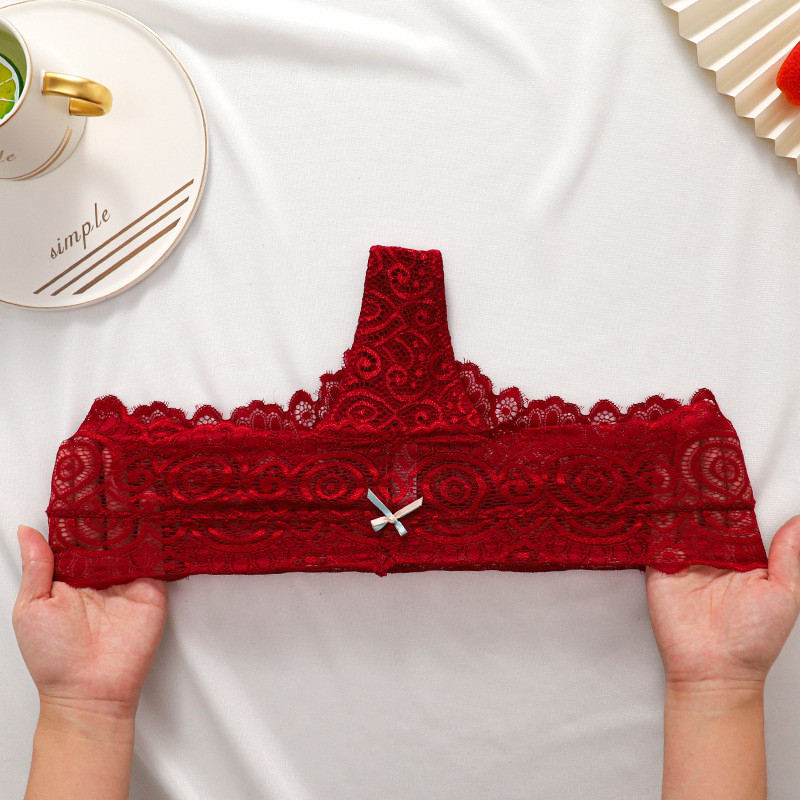 Ženske čipkaste gaćice Seksi donje rublje Ženske kratke hlače srednjeg struka M-XL Prozirno donje rublje Femme Intimates