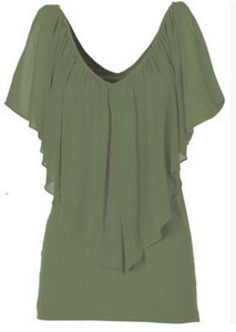 Ljetna ženska bluza široka košulja s V izrezom s leptir rukavima od šifona bluza bez rukava Ženska bluza s kratkim rukavima crna velika veličina 3xl