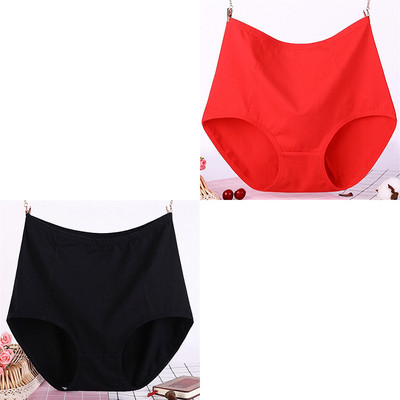 2 ks, veľká veľkosť XL-6XL, sexy dámske bavlnené nohavičky s vysokým pásom, priedušné, pevné, spodná bielizeň, dámske nohavičky