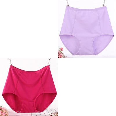 2 ks, veľká veľkosť XL-6XL, sexy dámske bavlnené nohavičky s vysokým pásom, priedušné, pevné, spodná bielizeň, dámske nohavičky