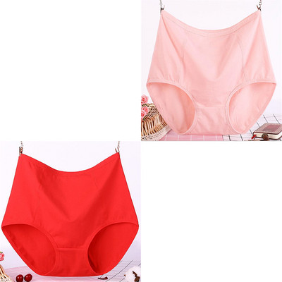 2 ks, veľká veľkosť XL-6XL, sexy dámske bavlnené nohavičky s vysokým pásom, priedušné, pevné, spodná bielizeň, dámske nohavičky