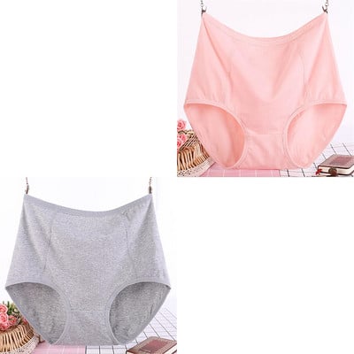 2 ks, veľká veľkosť XL-6XL, sexy dámske bavlnené nohavičky s vysokým pásom, priedušné, pevné, spodná bielizeň, dámske nohavičky