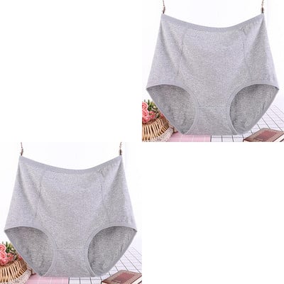 2 ks, veľká veľkosť XL-6XL, sexy dámske bavlnené nohavičky s vysokým pásom, priedušné, pevné, spodná bielizeň, dámske nohavičky