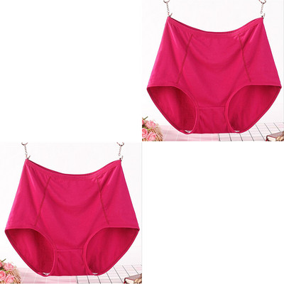 2 ks, veľká veľkosť XL-6XL, sexy dámske bavlnené nohavičky s vysokým pásom, priedušné, pevné, spodná bielizeň, dámske nohavičky