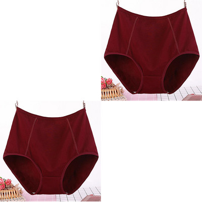2 ks, veľká veľkosť XL-6XL, sexy dámske bavlnené nohavičky s vysokým pásom, priedušné, pevné, spodná bielizeň, dámske nohavičky
