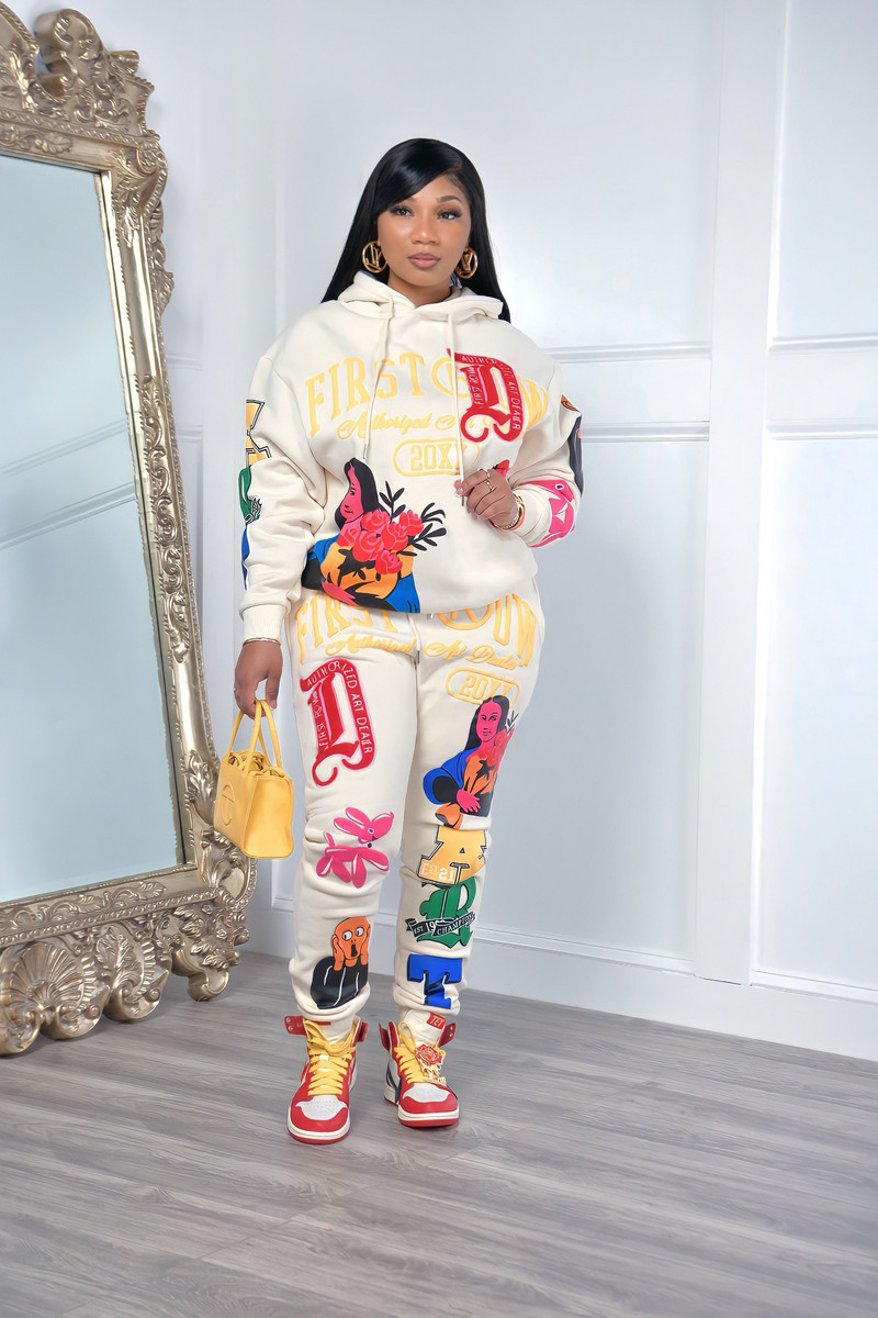 Móda Šport Dámske športové oblečenie 2-dielna súprava Zimná móda Mikina s kapucňou Jogging Športové oblečenie Dámska súprava