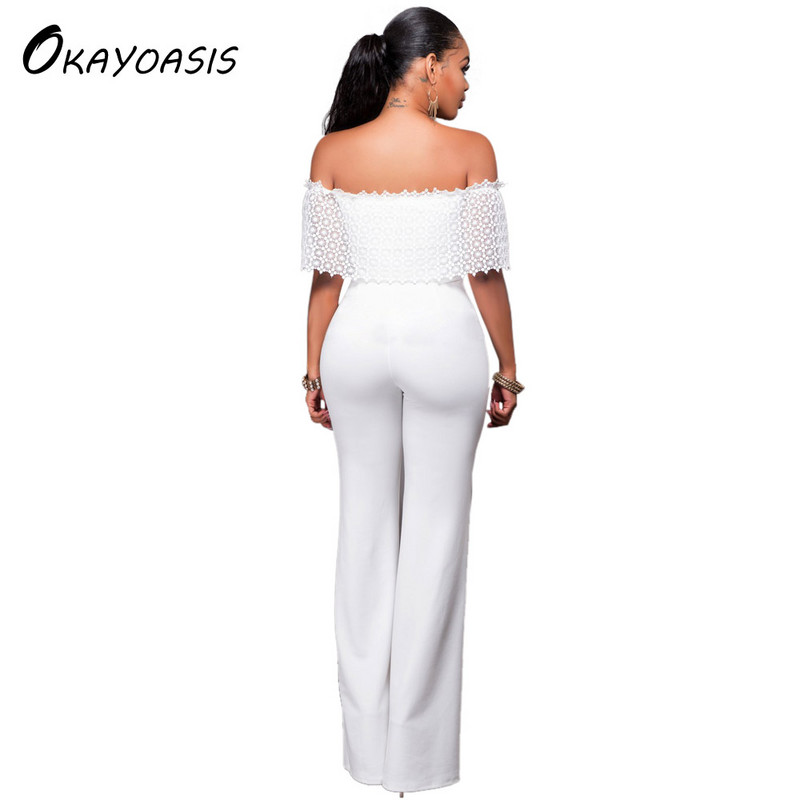 OKAYOASIS Seksi ženske široke nogavice, elegantne ravne ležerne duge hlače za zabavu