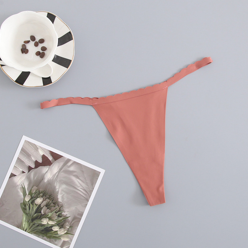 3 bucăți/lot G-String din mătase de gheață, fără sudură, chiloți super subțiri cu talie joasă, sexy pentru damă, tanga fără cusături