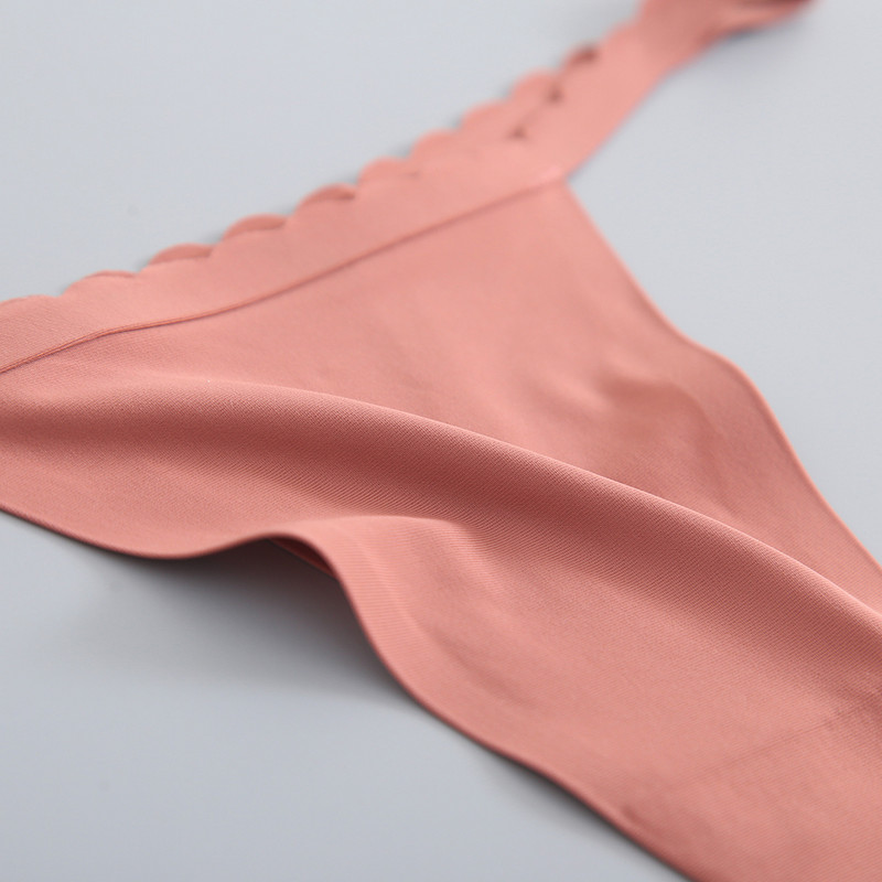 3 bucăți/lot G-String din mătase de gheață, fără sudură, chiloți super subțiri cu talie joasă, sexy pentru damă, tanga fără cusături
