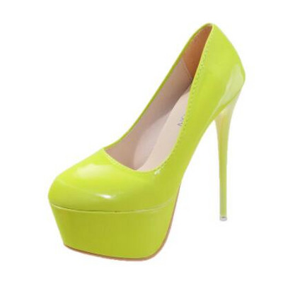 Tocuri cu platformă Pantofi de nuntă Femei Sexy Tocuri înalte subțiri 16 cm Pompe Femei din piele lăcută Pantofi de damă Plus Size Drop Shipping