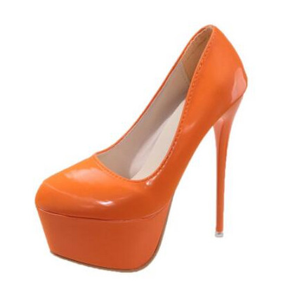 Tocuri cu platformă Pantofi de nuntă Femei Sexy Tocuri înalte subțiri 16 cm Pompe Femei din piele lăcută Pantofi de damă Plus Size Drop Shipping