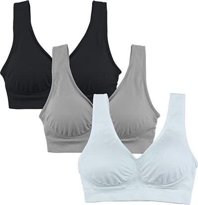 Tvirtas besiūlės liemenėlės be vielos Liemenėlės Push Up Bralette Viršutiniai moteriški apatiniai Moteriški Intymūs Belaidės Liemenėlės Didelio dydžio