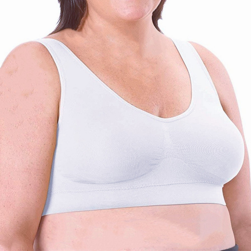 Tvirtas besiūlės liemenėlės be vielos Liemenėlės Push Up Bralette Viršutiniai moteriški apatiniai Moteriški Intymūs Belaidės Liemenėlės Didelio dydžio