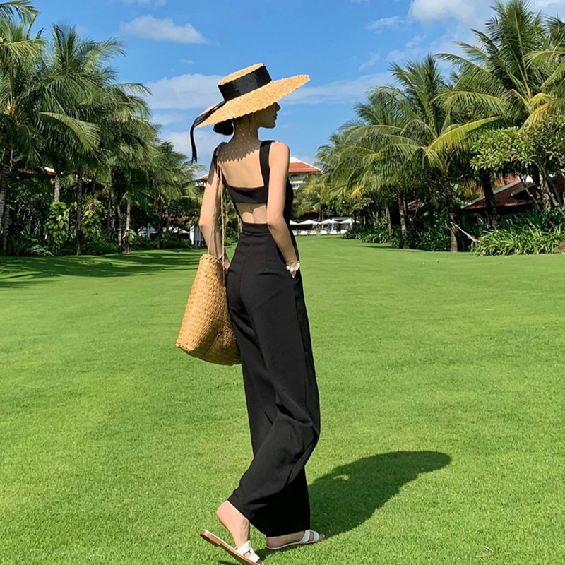 mada paprastas moteriškas temperamentas patogus lauko kombinezonas mielas laisvalaikis šviežios aukštos kokybės tendencijos seksualus kombinezonas be nugaros